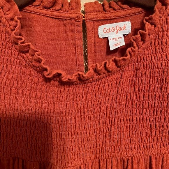 CAT & JACK~VINTAGE BLOUSE~100% COTTON~LG 10/12 - Picture 2 of 8